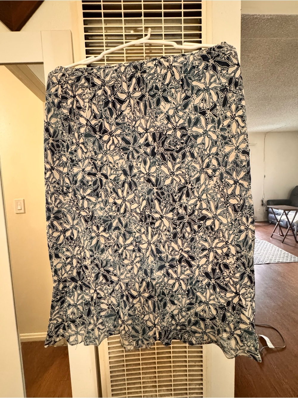 bundle -3 Women's Blue Floral A-Line Skirt ( size - s , m , semi large )